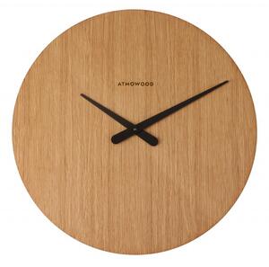 ATMOWOOD tölgyfa óra 50 cm - fekete mutatókkal