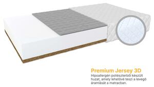 BAMBINO CONSOLE gyerekmatrac hajdinával és kókusszal 90x200 - premium Jersey
