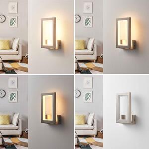 Fali Lámpa Lucande, Heriba, dimmable, Szürke, Nappali, Fém, Modern