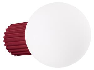 Fali Lámpa SOLLUX LIGHTING, ORBI, dimmable, Piros, Fürdőszoba, Alumínium