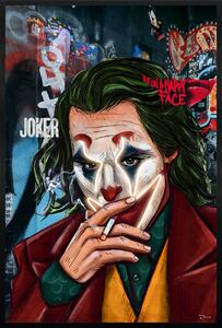 Joker - kézzel átfestett olajfestmény LED világítással