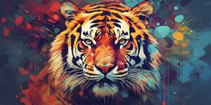 Tigris mintázat - vászonkép
