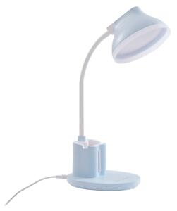 Asztali lámpa Lindby, Zephyra, dimmable, Kék, Dolgozószoba / iroda, Műanyag, Modern