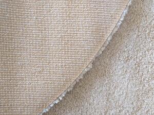Bézs kerek CLEVE shaggy szőnyeg - 133 cm