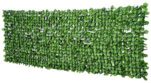 Műsövény belátásgátló, faldekoráció világoszöld 300 x 100 cm