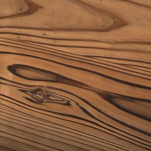 Kerti pad kocsikerék karfákkal, rusztikus pad, tömör fa, barna, 114 x 58 x 80 cm