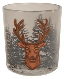 Tealight gyertyatartó FOREST DEER 9 cm