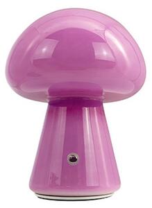 Asztali lámpa Dyberg Larsen, Morkel Mushroom, dimmable, Lila, Nappali, Üveg, Skandináv