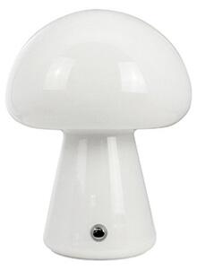 Asztali lámpa Dyberg Larsen, Morkel Mushroom, dimmable, Fehér, Nappali, Üveg, Skandináv