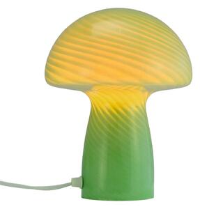 Asztali lámpa Dyberg Larsen, Mushroom, Zöld, Nappali, Üveg, Dizájn