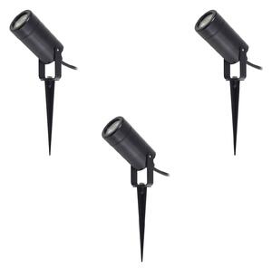 Kültéri Lámpa Lindby, Thorgal, dimmable, Fekete, Terasz, Műanyag, Modern