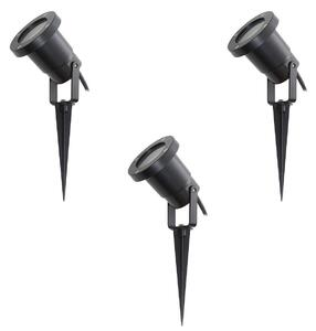 Kültéri Lámpa Lindby, Thorgal, dimmable, Fekete, Terasz, Műanyag, Modern