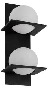 Fali Lámpa Lucande, Kulka, dimmable, Fekete, Nappali, Üveg, Modern