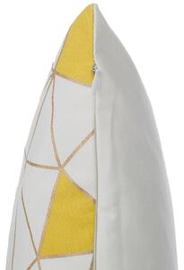 Sárga pamut díszpárna kétdarabos szettben 45 x 45 cm CLARKIA