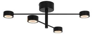 Mennyezeti Lámpa Nordlux, Clyde Flex, dimmable, Fekete, Hálószoba, Fém