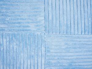 Kék kordbársony díszpárna kétdarabos szettben 47 x 27 cm MILLET
