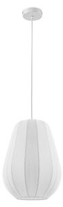 Függőlámpa Lindby, Helin, dimmable, Fehér, Étkező, Szövet / Textília, Modern