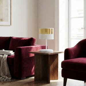 Emibig modern asztali lámpa lux fehér arany emi1650/ln1
