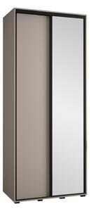 Gardróbszekrény Hartford 495, Laminált forgácslap, 235x120x60cm, Fekete, Kasmír