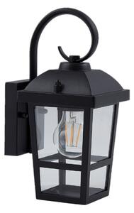 Kültéri Lámpa Lindby, Eloane, dimmable, Fekete, Erkély, Rozsdamentes acél, Modern