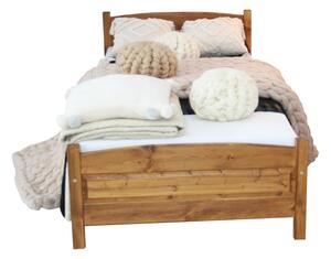 ANGEL magasított ágy + matrac + ágyrács AJÁNDÉK, 90x200 cm, tölgy-lakk