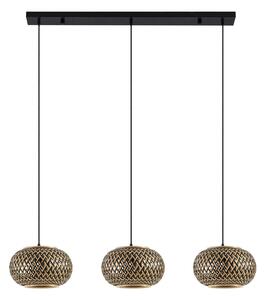 Függőlámpa Lindby, Nerys, dimmable, Fa, Konyha, Fa