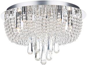 Dar Lighting glamour kristály modern mennyezeti lámpa saigon csiszolt króm darsai5450