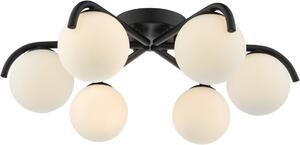 Dar Lighting modern mennyezeti lámpa orlena fehér matt fekete darorl6422