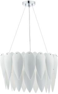 Dar Lighting glamour modern függeszték phillipa fehér króm darphi032