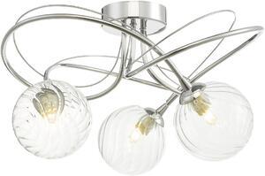 Dar Lighting modern mennyezeti lámpa onawa csiszolt króm darona5350-03