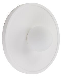 Fali Lámpa Lindby, Nielson, dimmable, Fehér, Nappali, Gipsz / Agyag, Modern