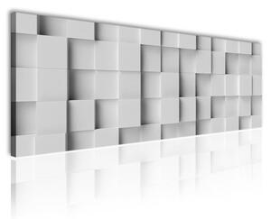 120x50cm - 3D négyzetek vászonkép