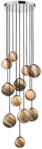 Dar Lighting modern függeszték mikara csiszolt króm sokszínű darmik1250