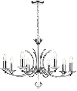Dar Lighting klasszikus kristály csillár medusa csiszolt króm darmed0850
