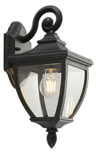 Kültéri Lámpa Lindby, Cerys, dimmable, Fekete, Erkély, Műanyag, Antik