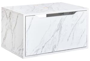 Fali mosdószekrény PETROLINA 60 cm Fehér márvány