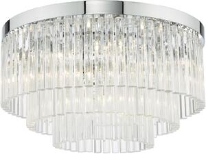 Dar Lighting glamour modern mennyezeti lámpa logan csiszolt króm darlog5408