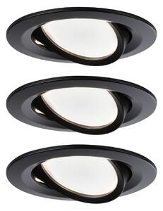Spotlámpa Paulmann, Nova Coin, dimmable, Fekete, Folyosó, Fém, Modern