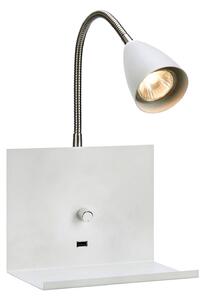 Fali Lámpa Markslöjd, Logi, dimmable, Fehér, Hálószoba, Fém, Modern