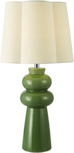 Dar Lighting modern asztali lámpa jordana csiszolt króm zöld darjor4224
