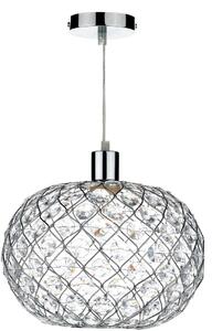 Dar Lighting glamour modern függeszték juanita csiszolt króm darjua6550
