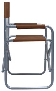 VidaXL 2 db barna acél rendezői szék
