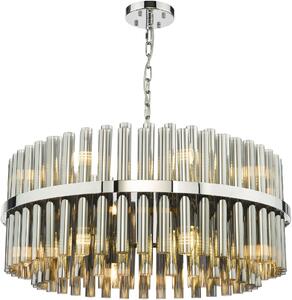 Dar Lighting glamour modern függeszték imani füstös csiszolt króm darima1650