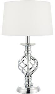Dar Lighting glamour modern asztali lámpa iffley csiszolt króm dariff4150