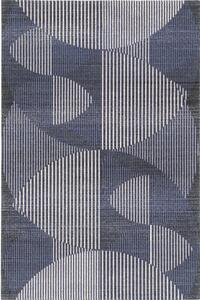 Sötétkék gyapjú szőnyeg 200x300 cm Shades – Agnella