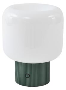 Asztali lámpa Lucande, Katrin Palme, dimmable, Zöld, Nappali, Üveg, Modern