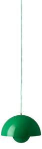 Függőlámpa &Tradition, Flowerpot VP7, dimmable, Zöld, Nappali, Fém, Dizájn