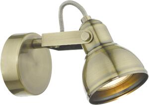 Dar Lighting loft spot lámpa fothergill antik sárgaréz darfot0775