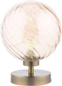 Dar Lighting modern asztali lámpa esben antik sárgaréz borostyán daresb4175-26