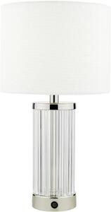 Dar Lighting modern asztali lámpa enrico polírozott nikkel darenr4138